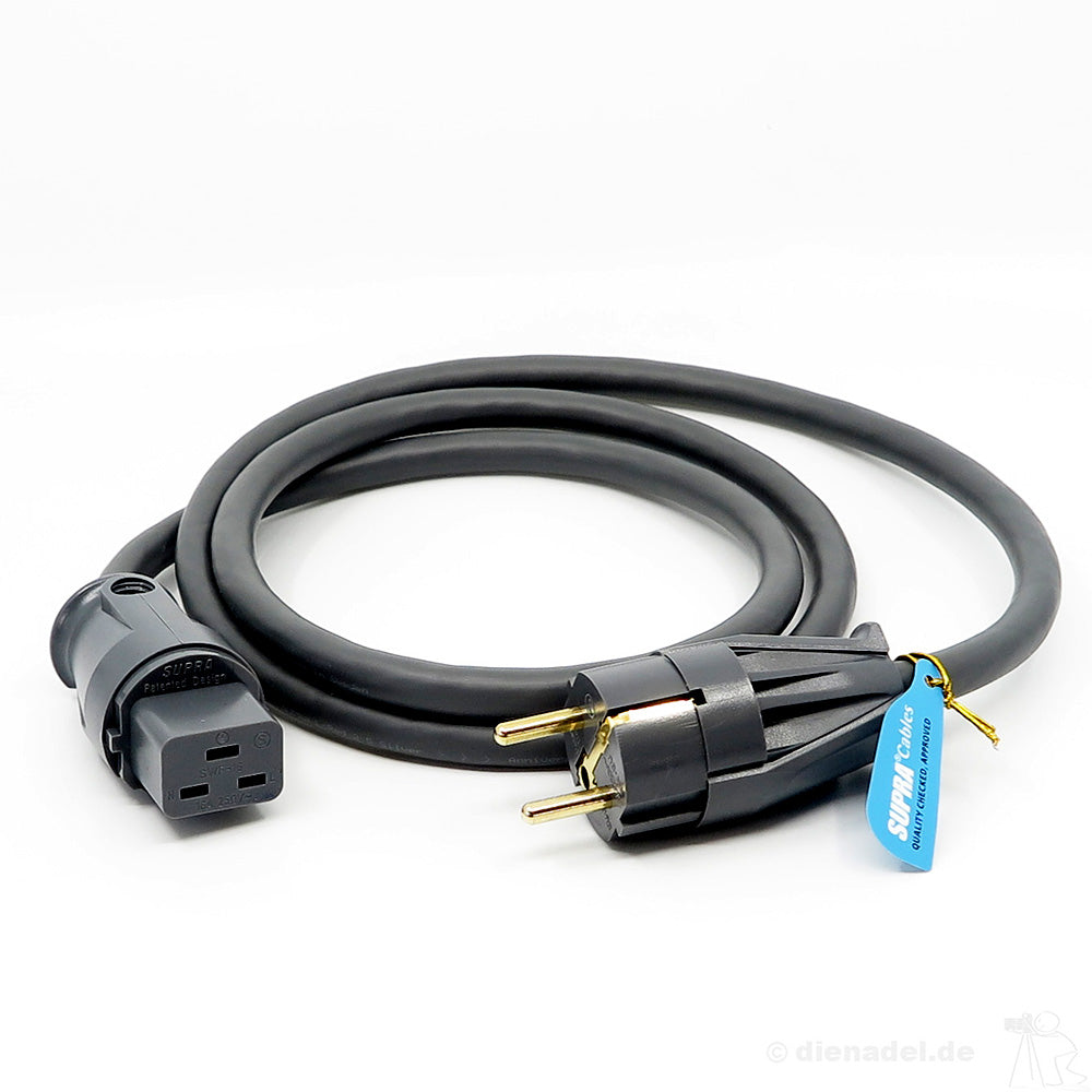 Supra Cables LoRad Netzkabel 2.5 SPC (EU) 16A - Supracables.ch