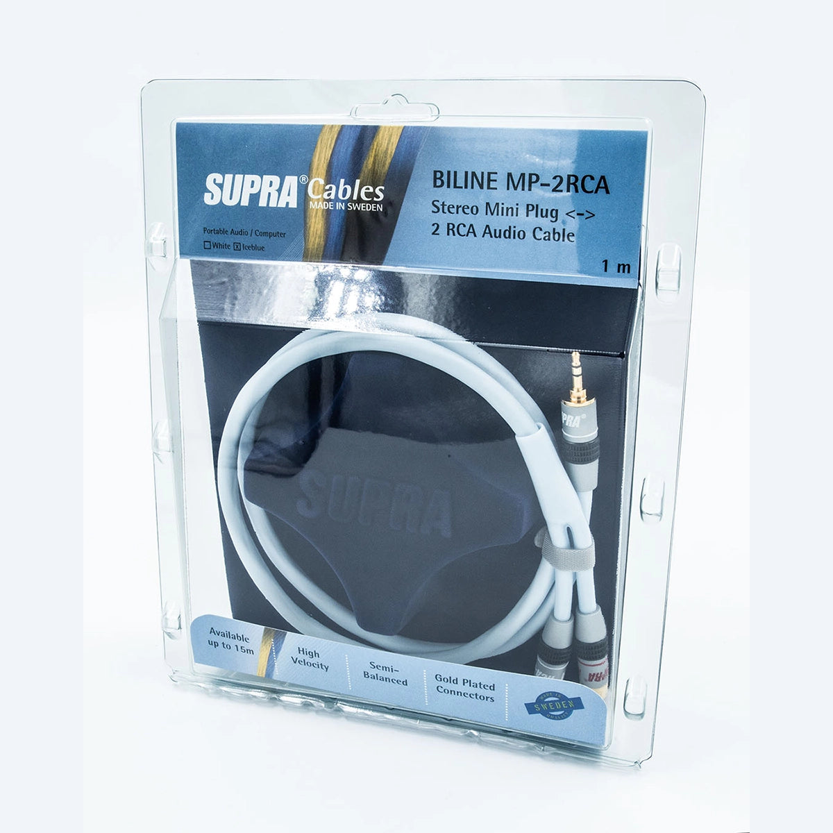 SUPRA BI Line MP - Dual RCA auf 3.5mm Klinke Verbindungkabel